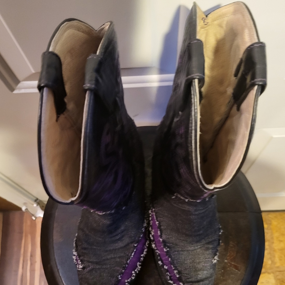 White Diamond Boots Size 8 Hand Made - Picture 9 of 14